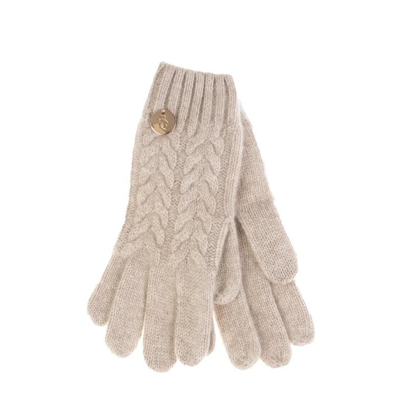 100 cashmere georgie glove lightweight beige