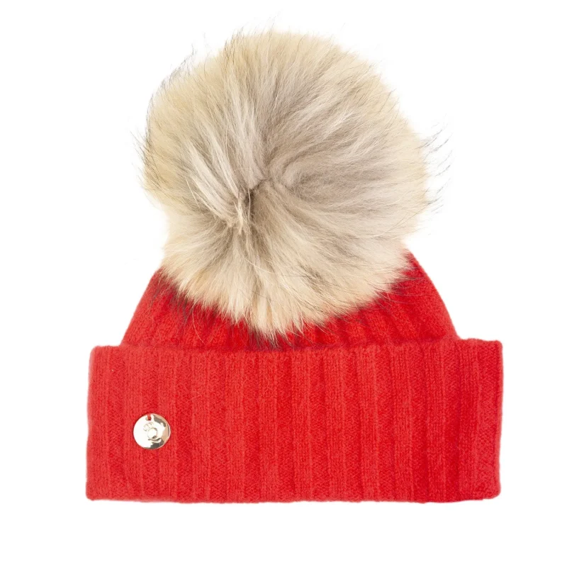 100 cashmere hayley rf crimson hat