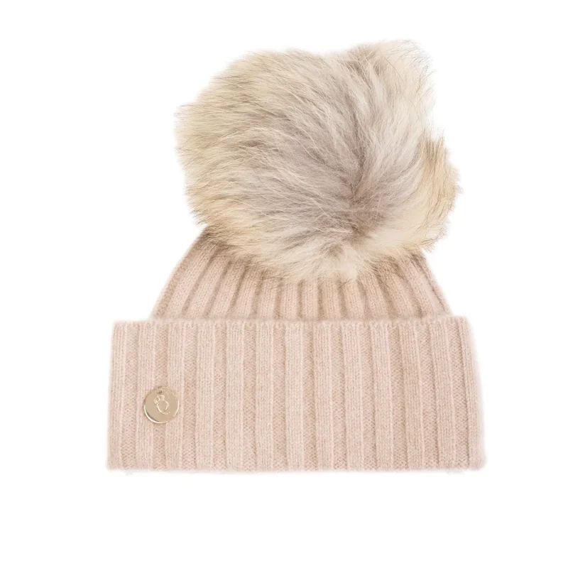 100 cashmere hayley rf hat in hazel