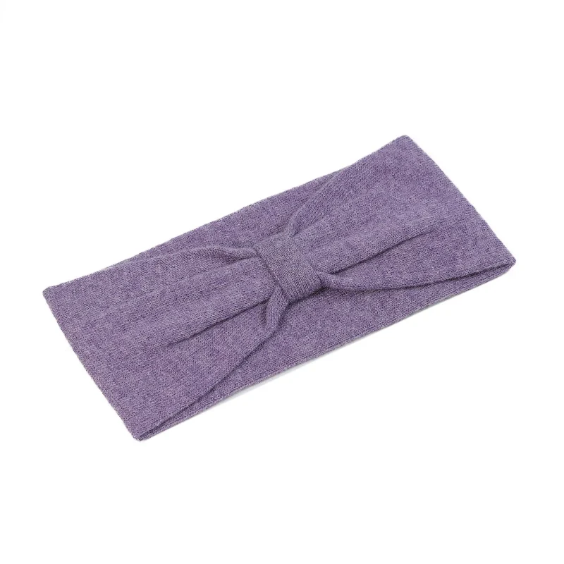 100 cashmere heather headband for women