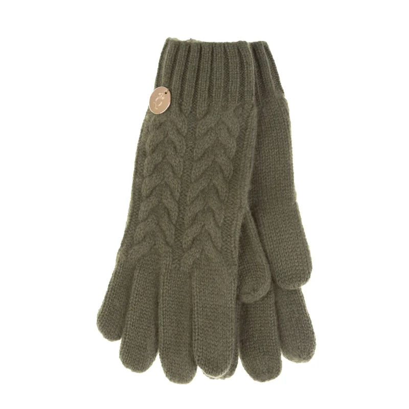 100 cashmere olive georgie gloves