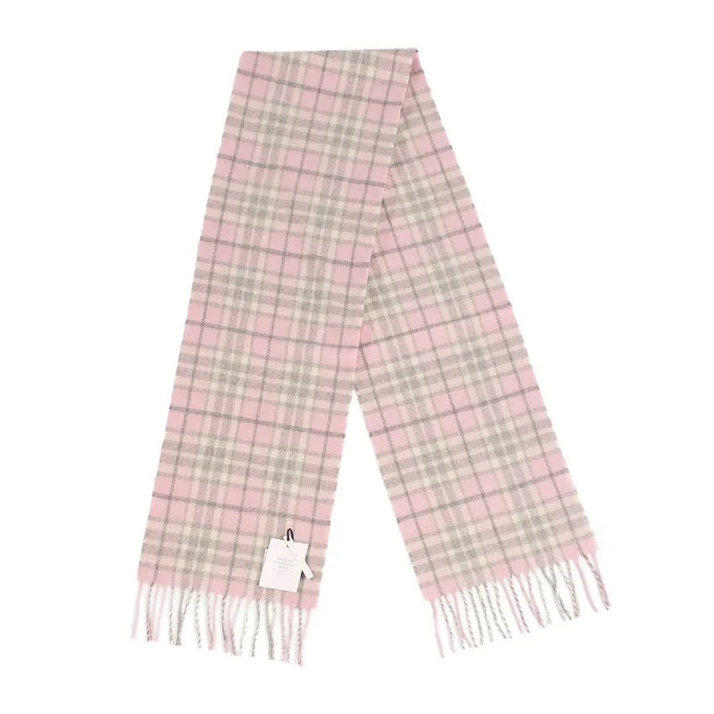 100 cashmere scarf scottish made thomson pink