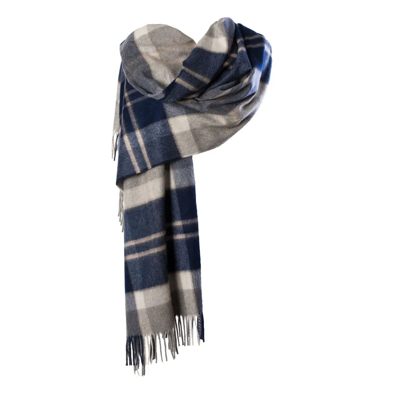 100 cashmere solid silver stole by bannockbane