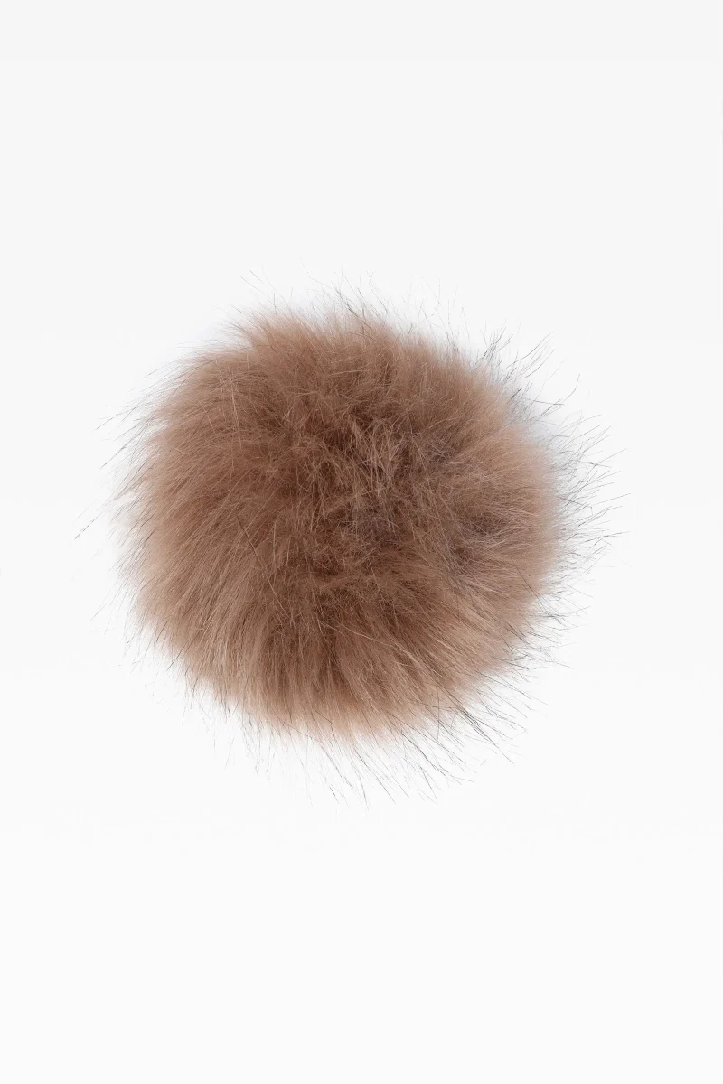 100 faux fur pom pom mink throw