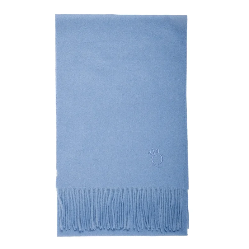 100 lambswool ladies arctic blue scarf