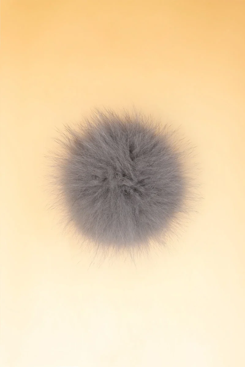 100 real fur pom pom hat