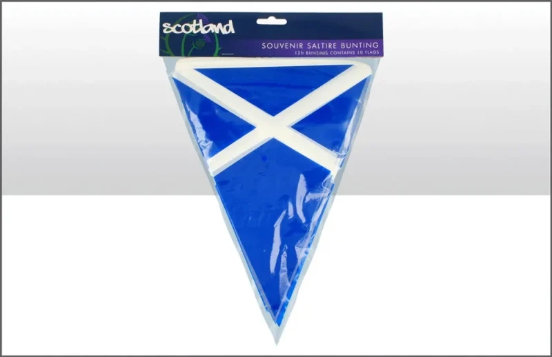 12ft scotland flag triangular bunting 10 pvc flags