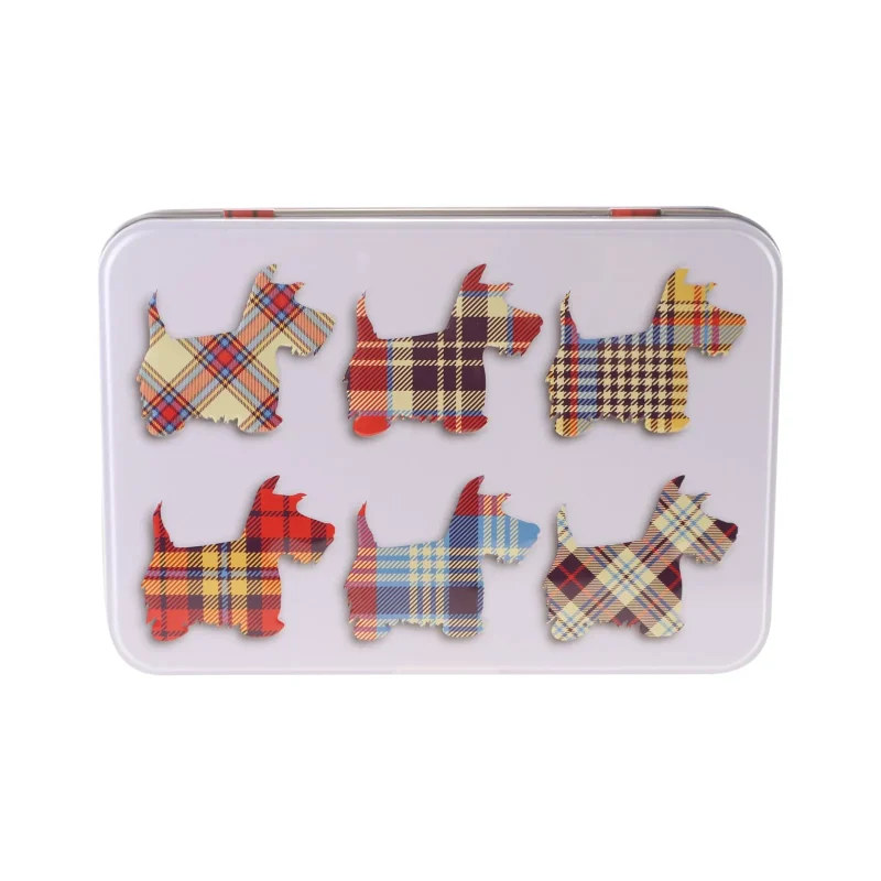 150g tartan scottie dogs shortbread tin