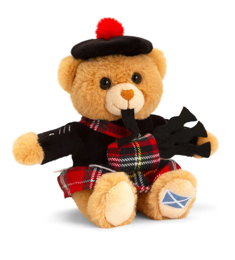 15cm scottish piper bear hug me plush scaled