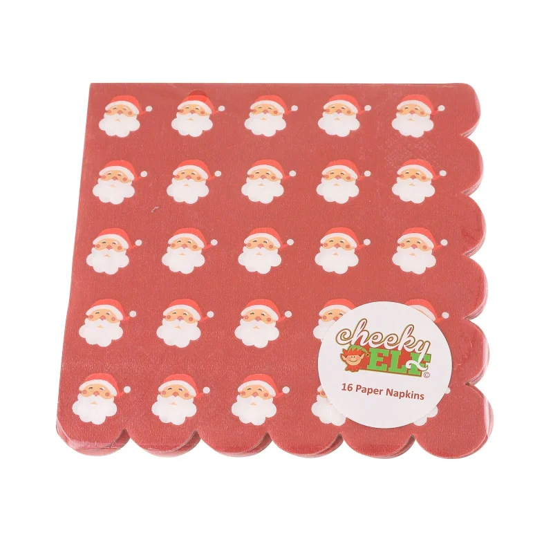 16 pack santa christmas napkins