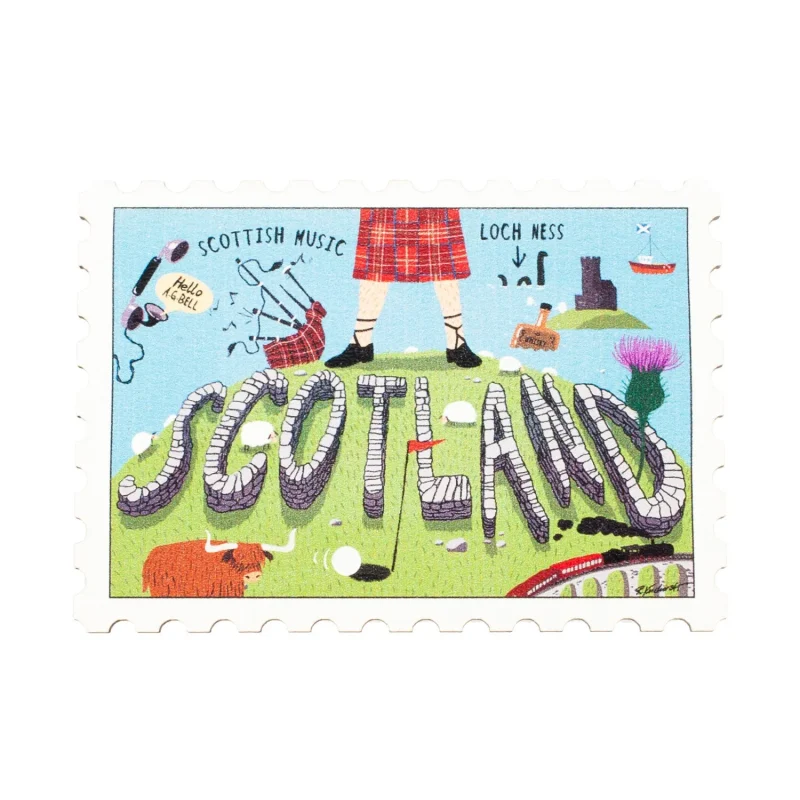 17 sco post stamp fridge magnet