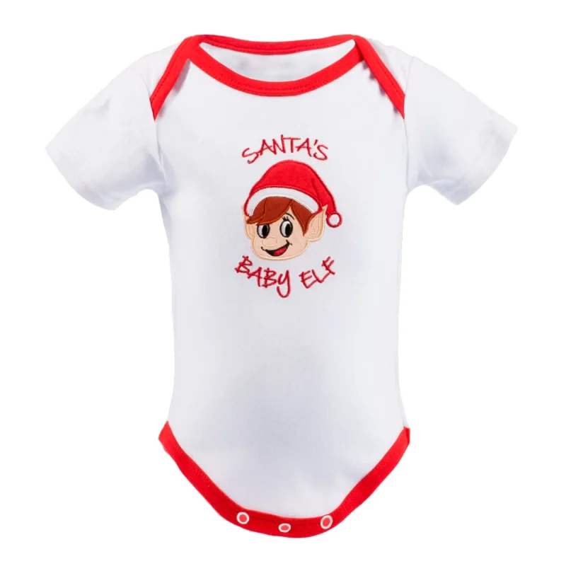 2 piece elf baby bodysuit set