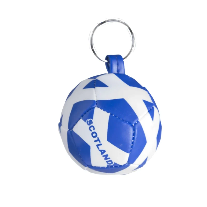 2 pvc soft ball scotland flag keyring