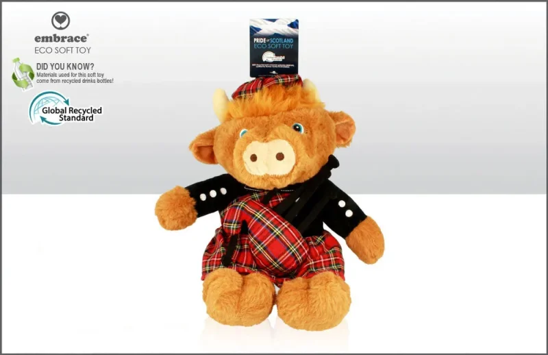 25cm plush highland cow toy