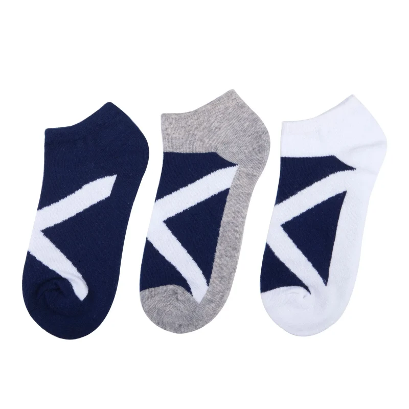 3 pack scotland flag trainer socks