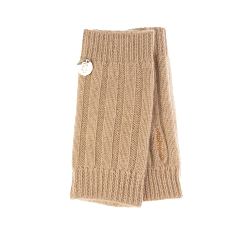 30 cashmere ava glove in hazelnut