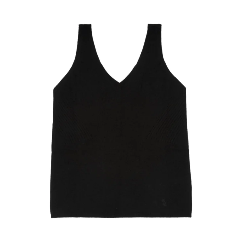 30 cashmere black mia vest