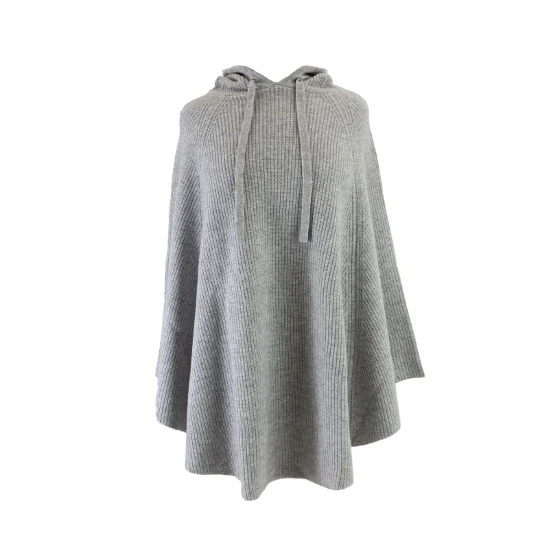 30 cashmere hoodie poncho by pearl river