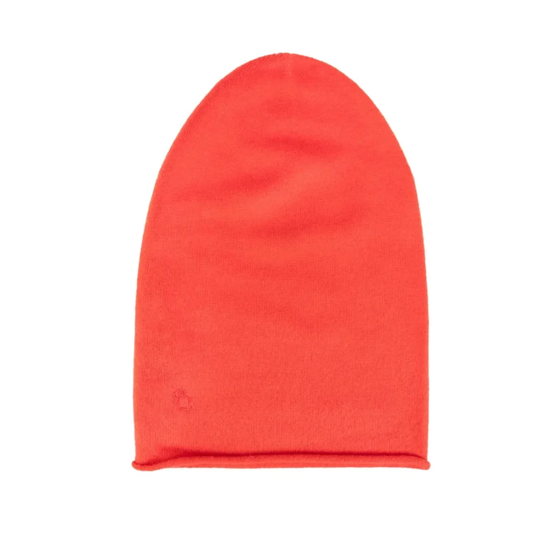 30 cashmere slouchy beanie ruby