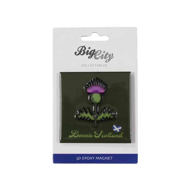 3d scotland thistle magnet big city