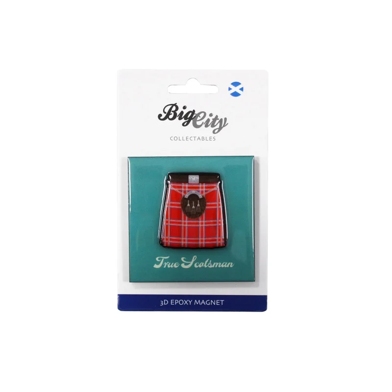 3d true scotsman kilt magnet big city design