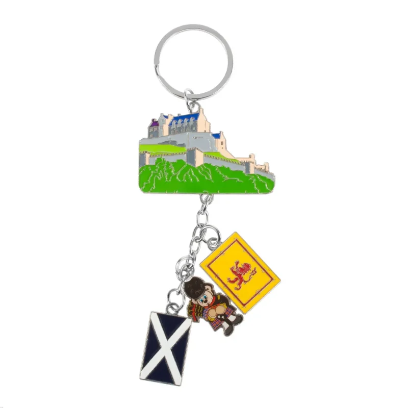 4 icon scottish keyring saltire lion rampant