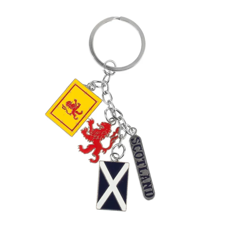 4 icon st andrews flag keyring chain