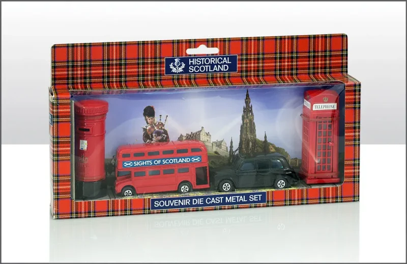 4 piece die cast metal souvenir set