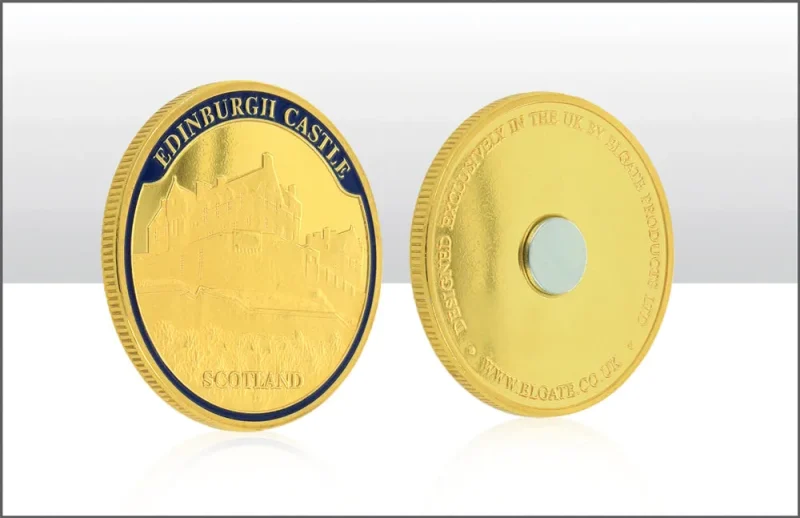 40mm gold edinburgh castle coin