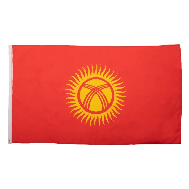 5x3 kyrgyzstan flag for display