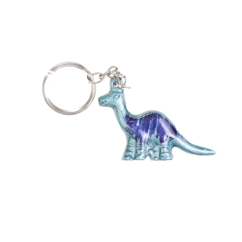 7cm nessie dinosaur keyring set