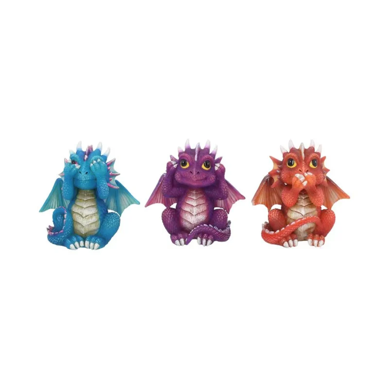 8 5cm wise dragonlings figurine