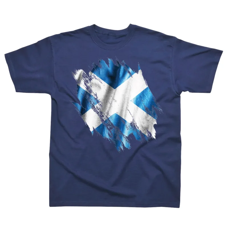 abstract saltire graphic tee