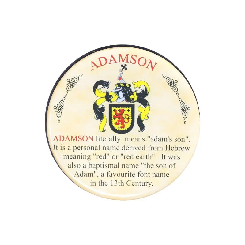 adamson heraldic coaster