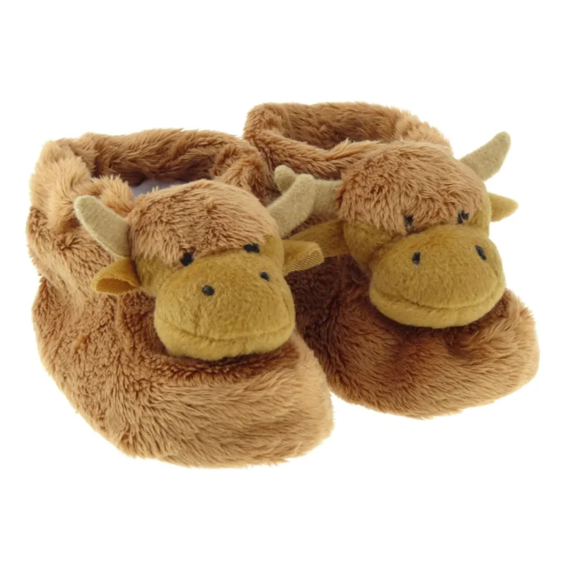 adorable highland cow baby shoes