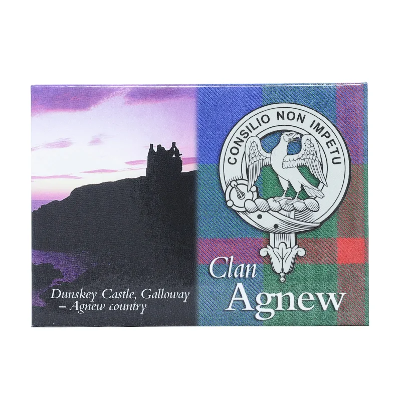 agnew family crest scenic magnet