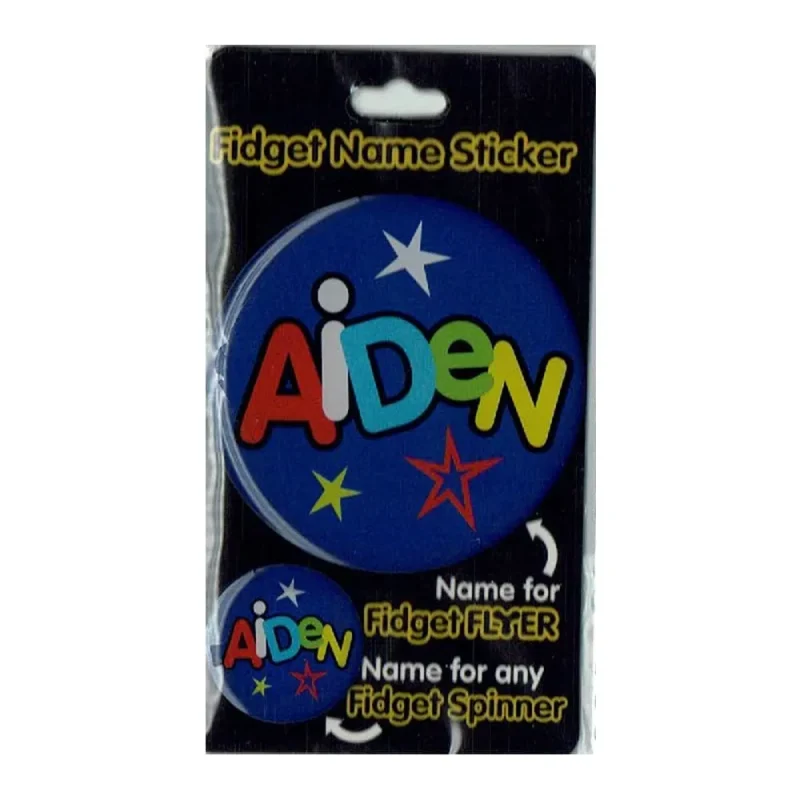 aiden name stickers fidget flyer