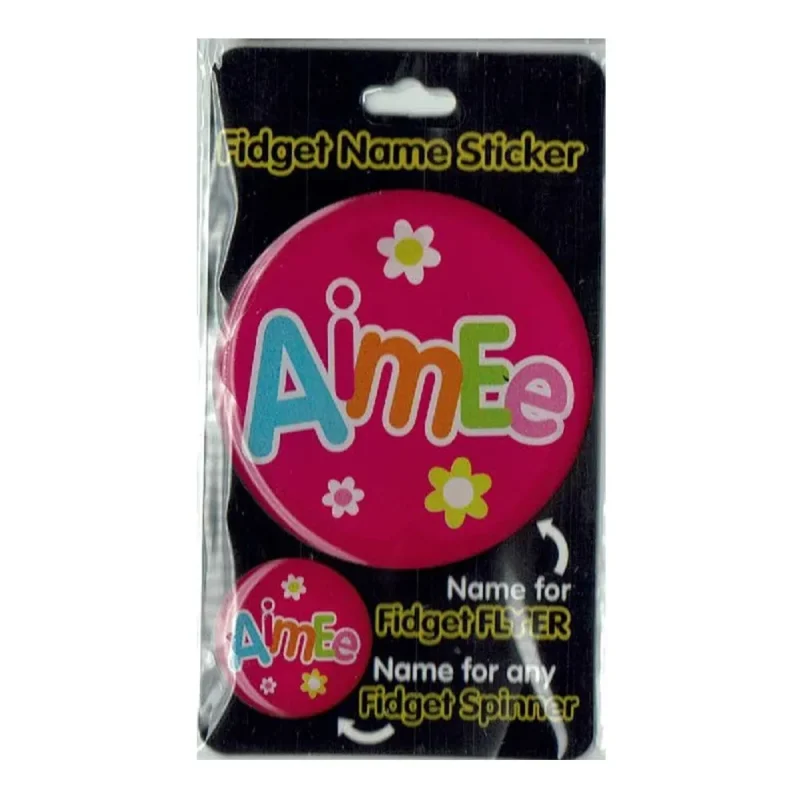 aimee personalized fidget flyer stickers