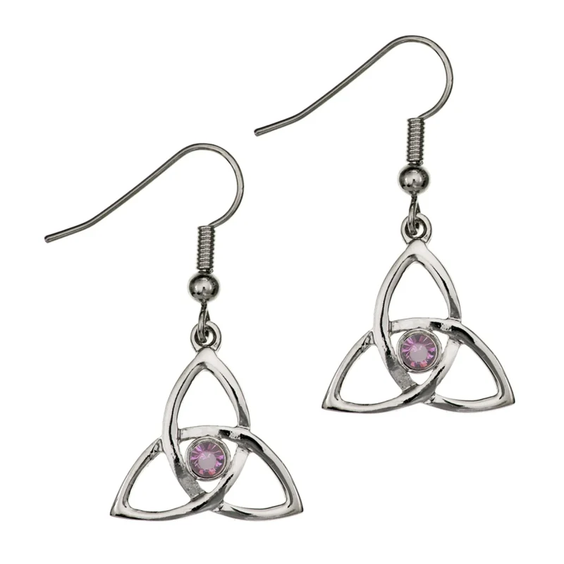 amethyst thistle earrings scottish elegance 1