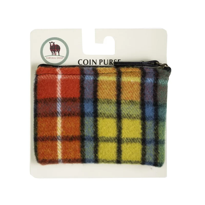 ancient clan buchan tartan purse