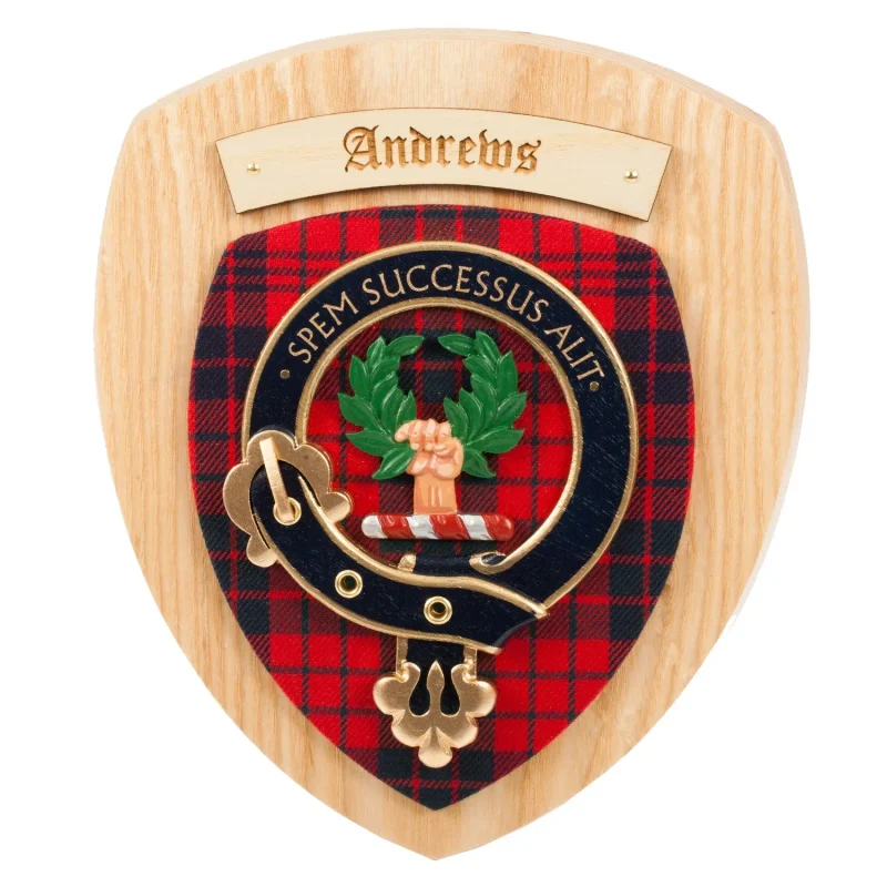 andrews clan wall plaque