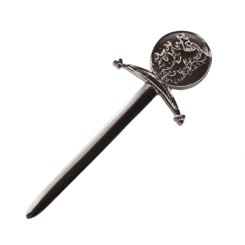 antique finish lion rampant kilt pin