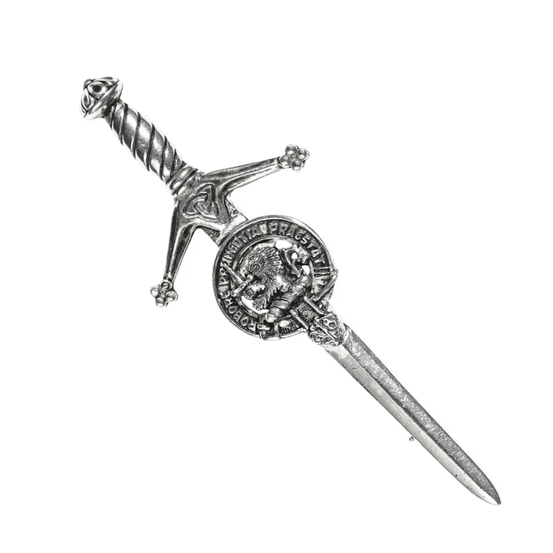 antique pewter kilt pin rampant lion design