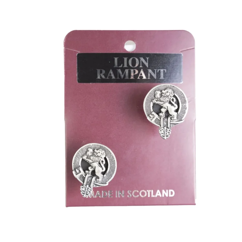 antique pewter rampant lion cufflinks