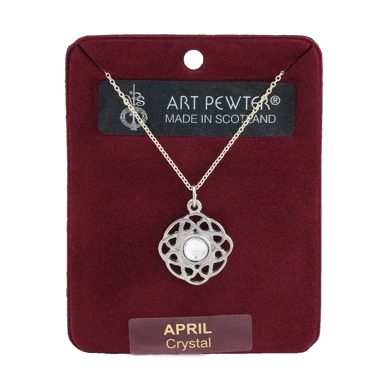 april art pewter pendant