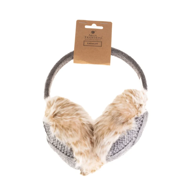 aran cable knit earmuffs