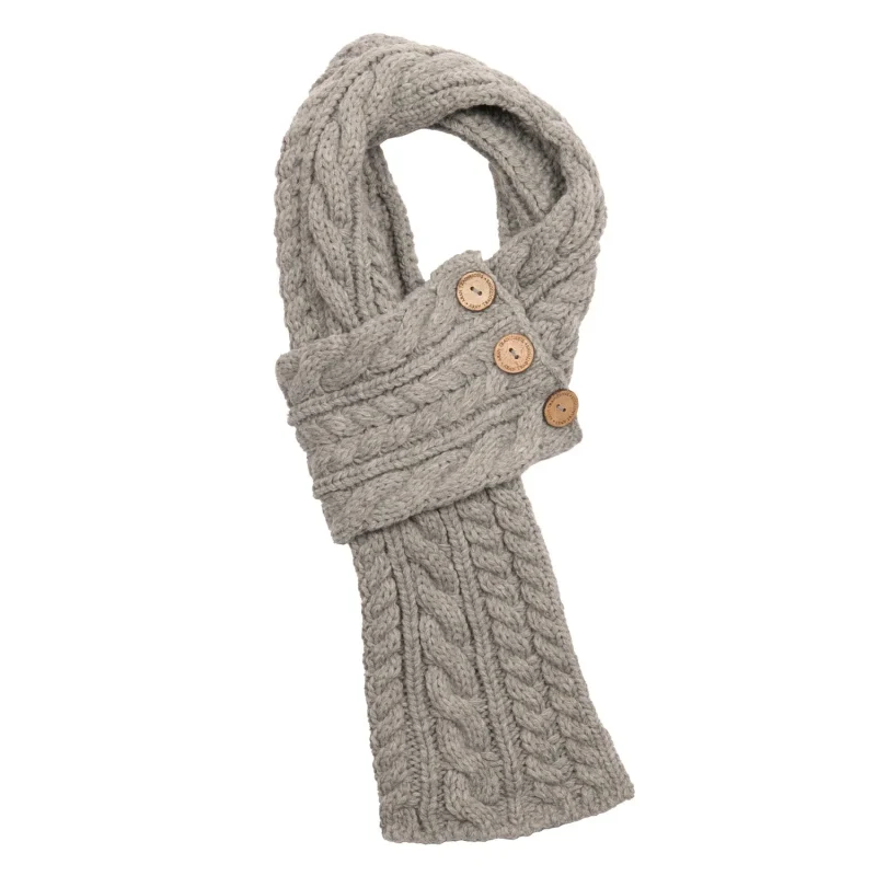 aran cable knit wrap scarf