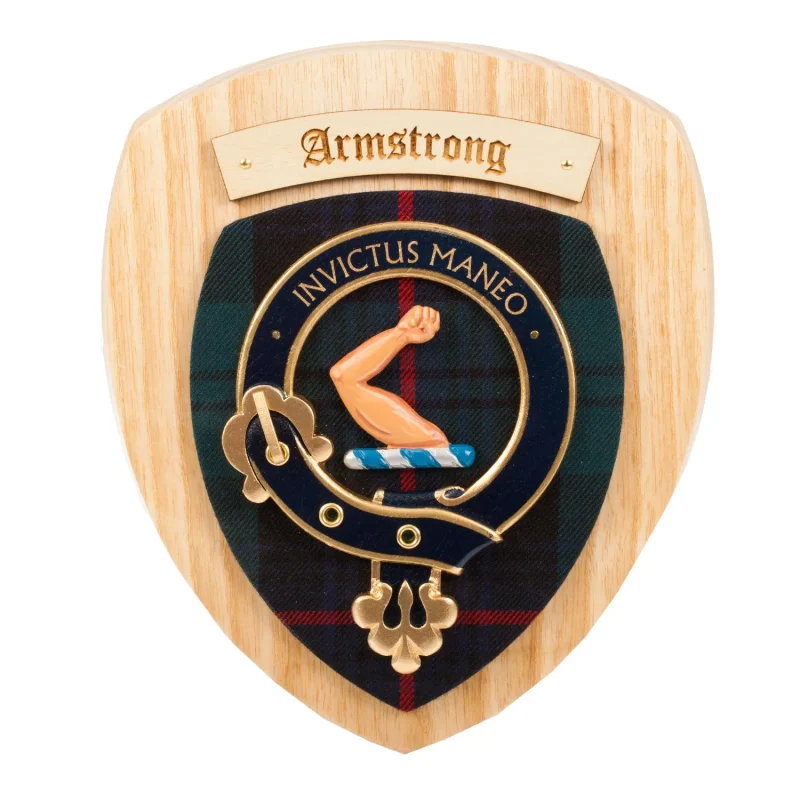 armstrong clan wall plaque