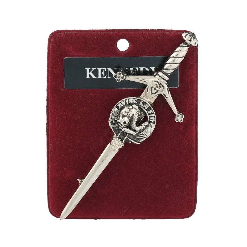 art pewter kennedy kilt pin