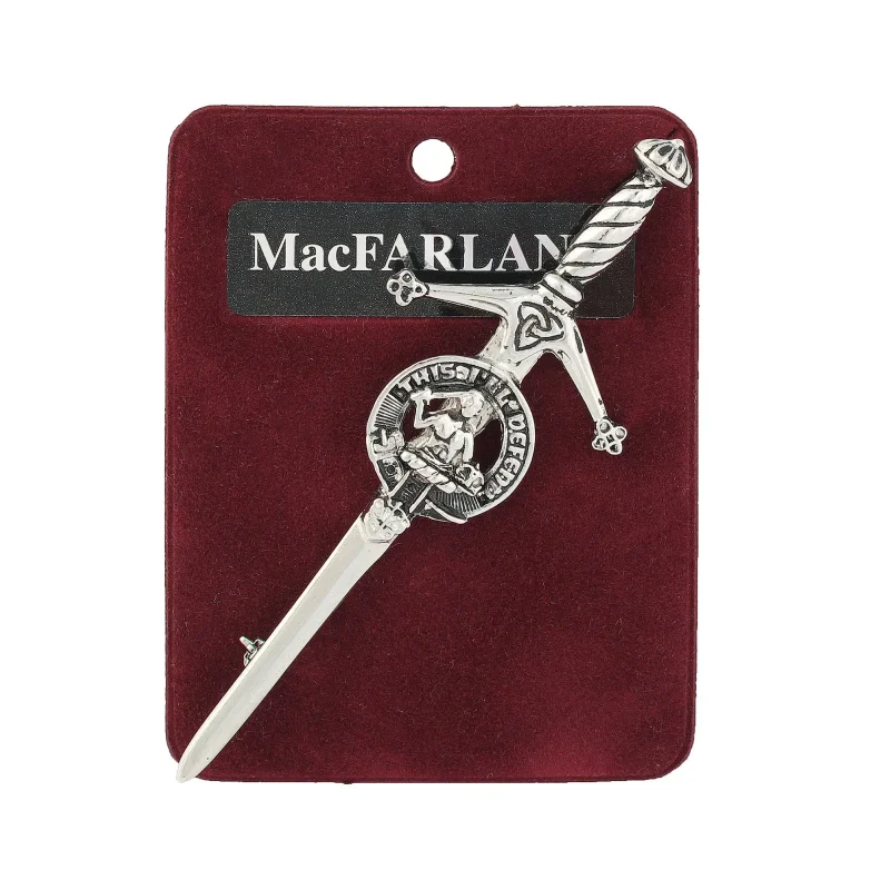 art pewter macfarlane kilt pin